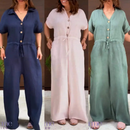 Macacão de Linho Rosa Cecilia - Últimas unidades - Compre 1 Leve 3