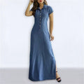 Vestido Jeans Longo Anastasia