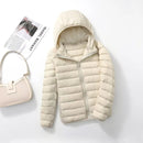 Jaqueta Puffer Feminina - Com capuz